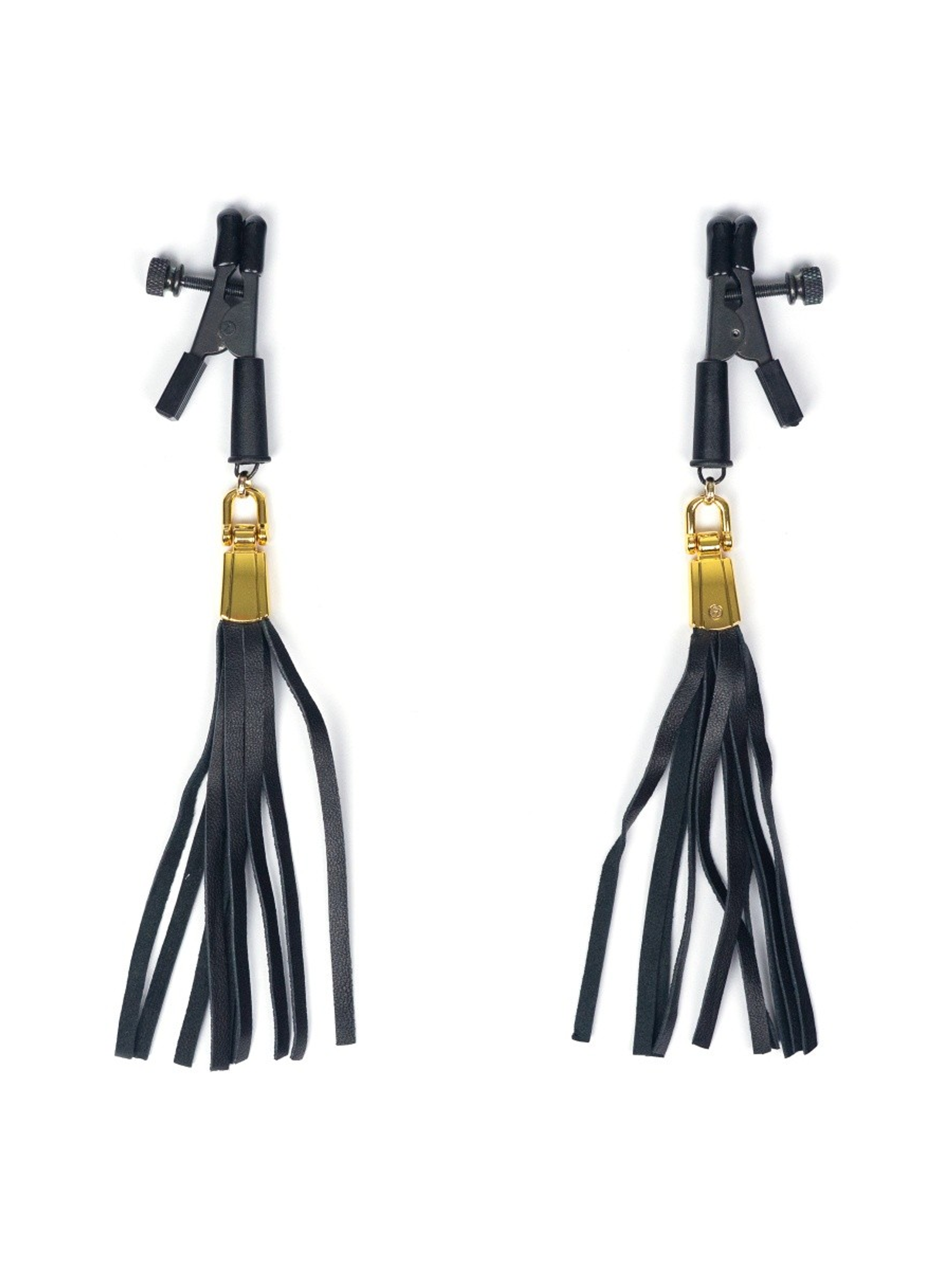 Spartacus Alligator Nipple Clamps with Tassels - Come As You Are