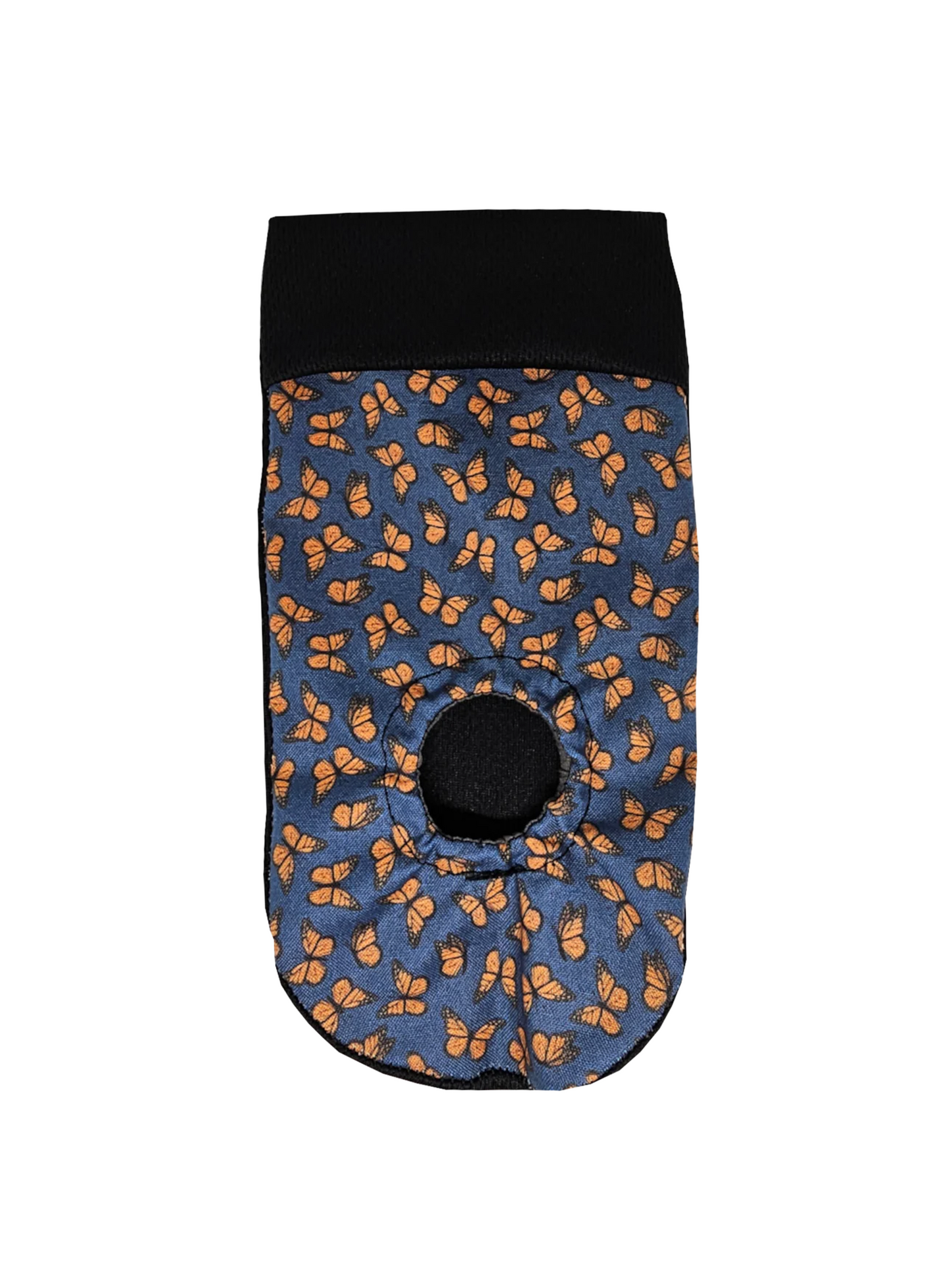 Get Your Joey Packing Pouch Blue Background with Orange Butterflies