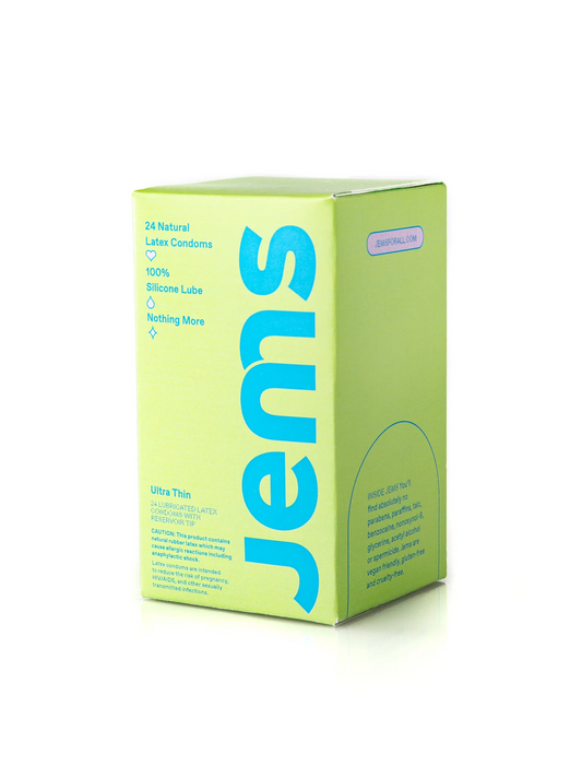 Jems Vegan Latex Condoms 24 Pack