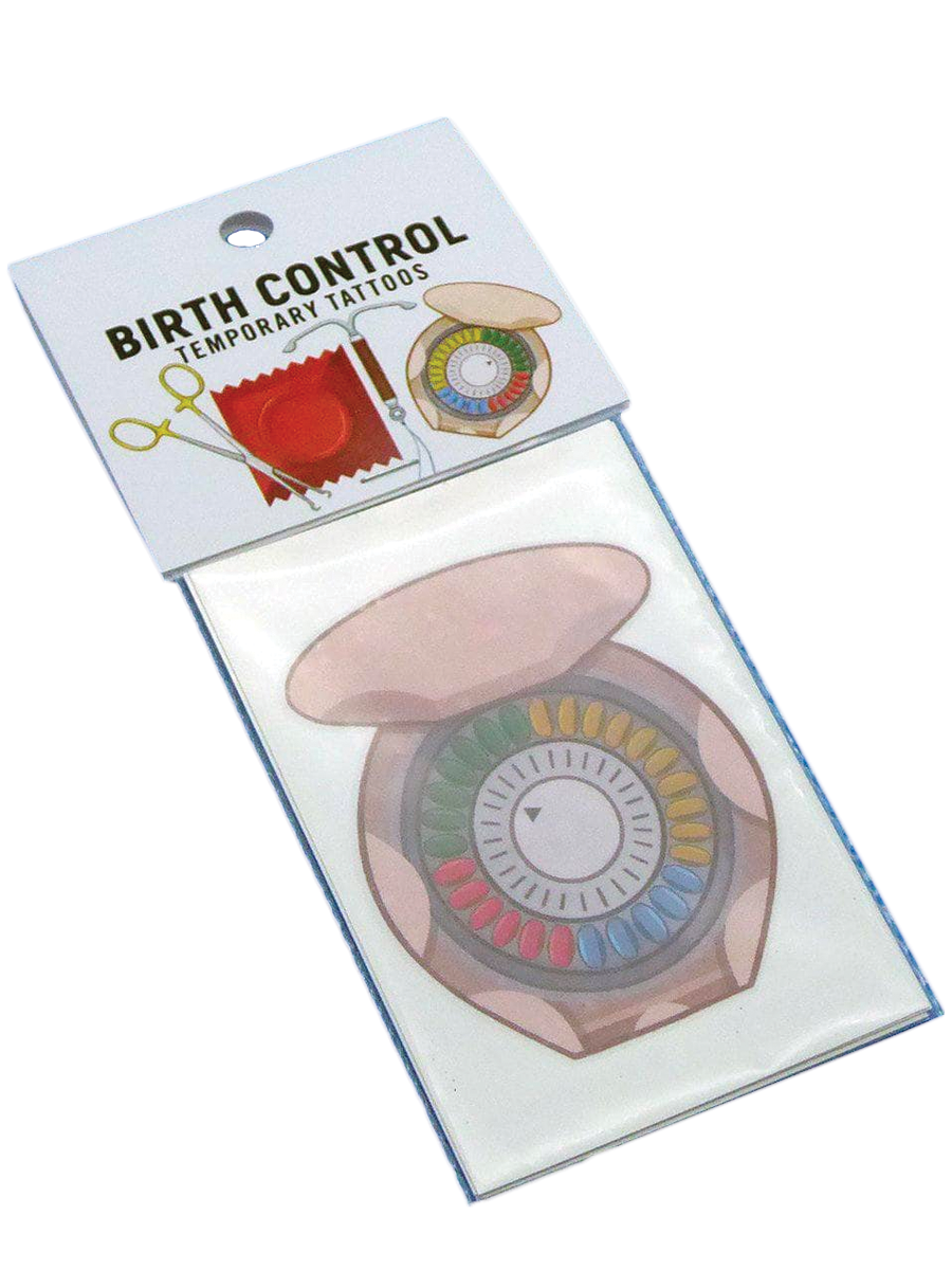 Birth Control Temporary Tattoo Kit